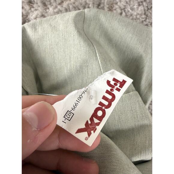 NEW Carolina Belle Montreal Sz 6 Flat Front Straight Leg Pants Green Pull On NWT - Picture 9 of 10